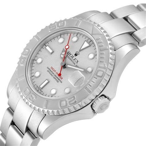 rolex yachtmaster 35mm steel platinum price|rolex yacht master price list.